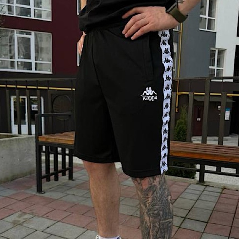 KAPPA vintage y2k black and white custom shorts